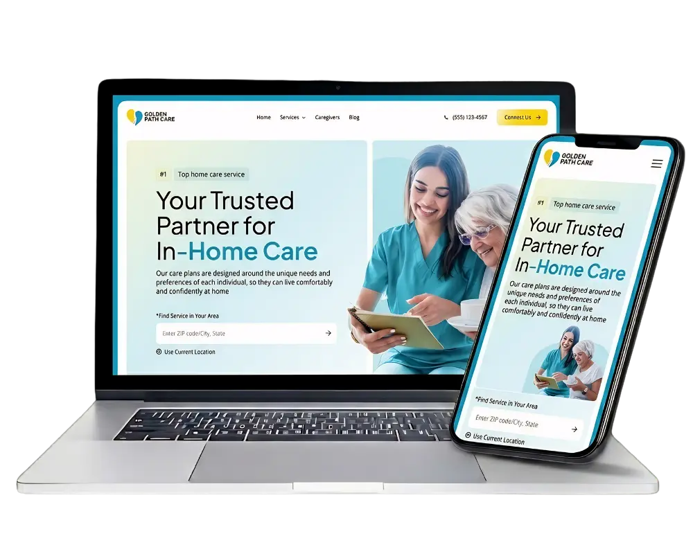 Assisted Living Website Desktop