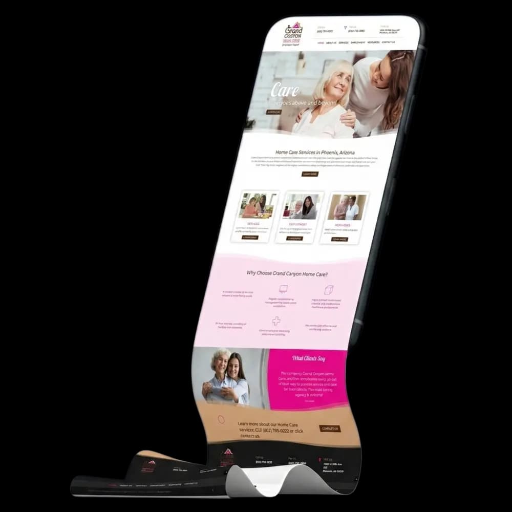 Assisted Living Website Mockup