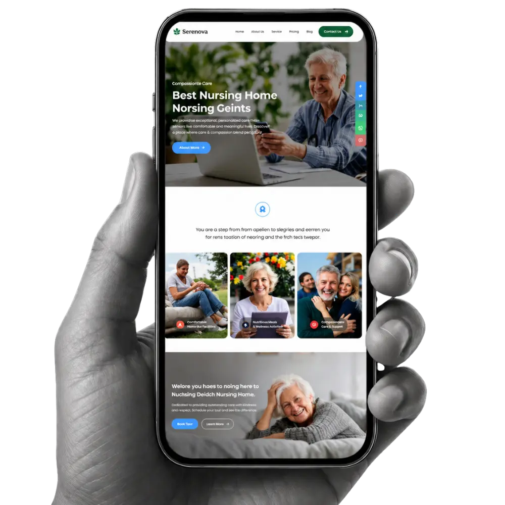 Assisted Living Website Mockup