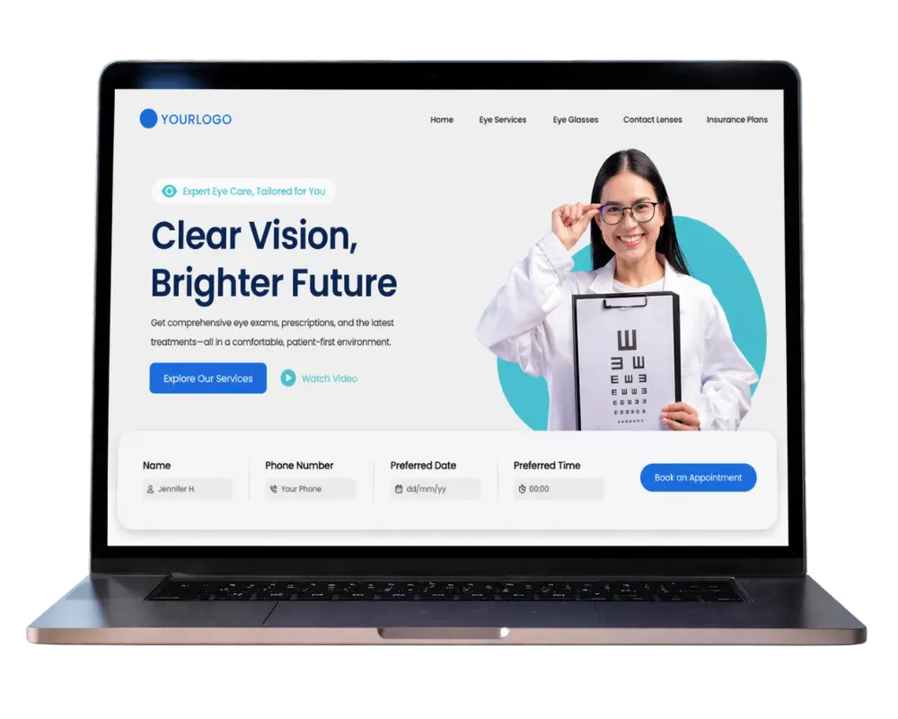 Ophthalmology Website Desktop