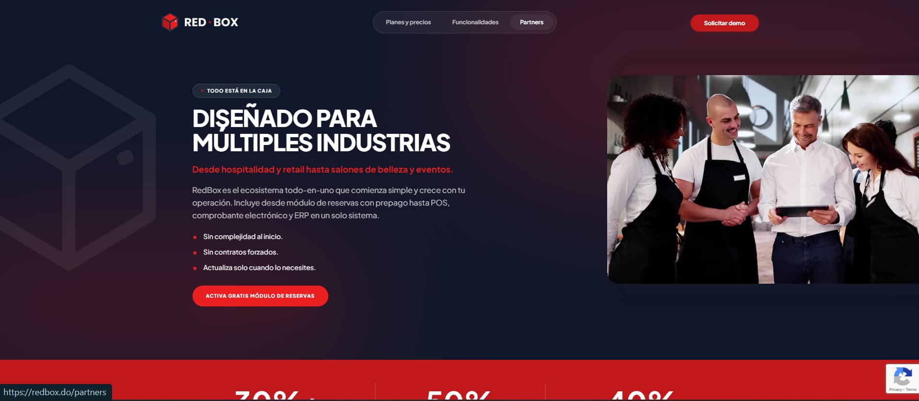 Red Box website designed and developed